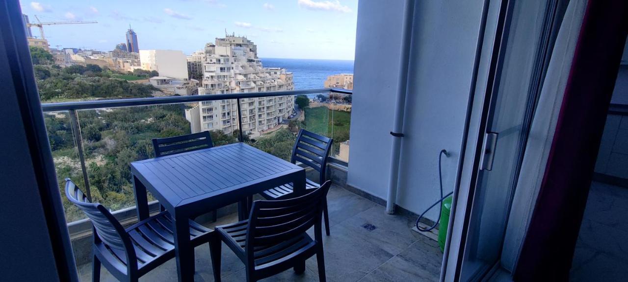 Sea View Apartment 2 Bedrooms 2 Bathrooms, 2 Minutes Away From The Sea San Ġiljan Buitenkant foto
